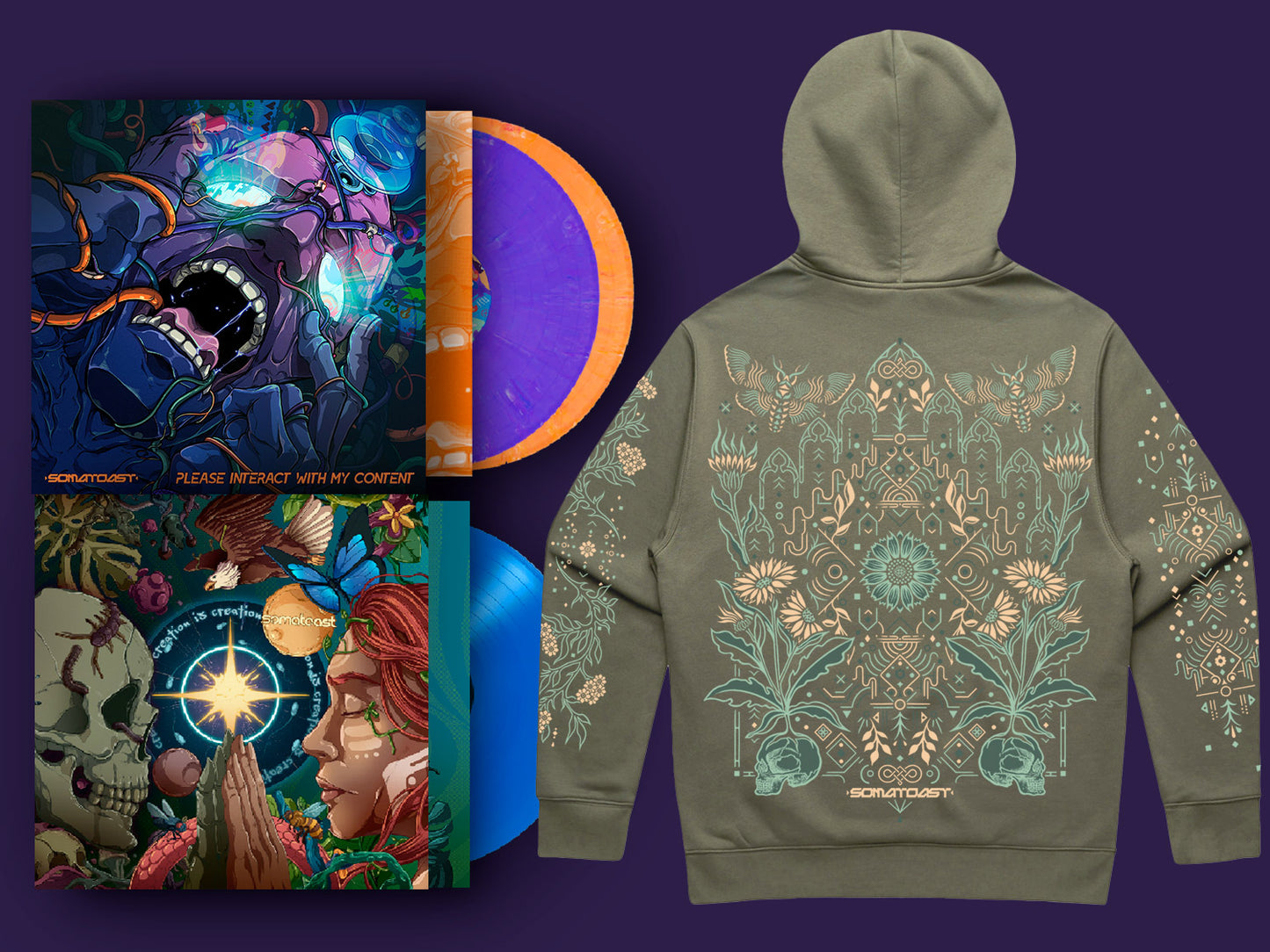 Stay Toasty - 2 Signed Records & Hoodie Bundle